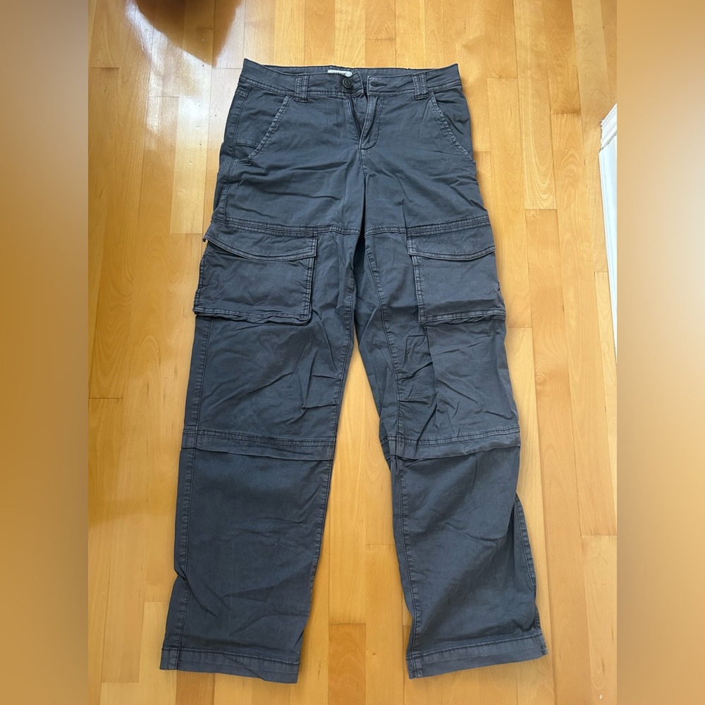 Gray cargo pants